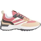 Pepe Jeans for woman. PLS60038 Lucky mains multicoloured leather trainers (38), Flat, Suede, Laces, Casual, Multicolor