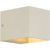 QAZQA Moderni seinävalaisin beige G9 neliö - Transfer