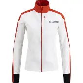 Swix Women's Roadline Wind Jacket Bright White/Fiery Red Urheilutakit vuorettomat L