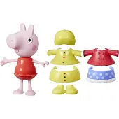 Pipsa Possu Peppa Pig -pukeutumishahmo ja 6 helppok ytt ist asustetta, 15 cm:n nukke, esikouluik isille tyt ille ja pojille 3-vuotiaista yl sp in.