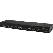 StarTech.com ICUSB23208FD - 8-porttinen USB-RS232-sarjasovitinkeskitin, musta