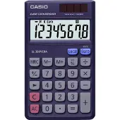 Casio SL-300VERA, Tasku, Näyttölaskin, 8 lukua, Akku/Aurinko, Violetti (81-110016)