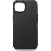 Mujjo Full Leather Case, iPhone 14, MagSafe -suojakuori, Musta