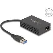 DeLOCK 66463, Langallinen, USB, Kuitu, 1000 Mbit/s, Musta