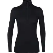 Icebreaker W 200 Oasis LS HalfZip Black - XL