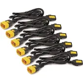 APC POWER CORD KIT (6 EA), LOCKING, C13 TO C14, 0.6M (AP8702S-WW)