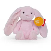 Bunny & Me -studion kirjontapalvelu pehmolelu, vaaleanpunainen pupu, 22 cm