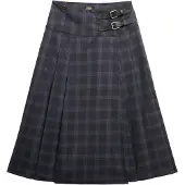 Superdry Check Pleated Midipituinen Hame