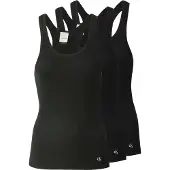 Calvin Klein Scoop Neck Cotton Tank 3Pk - Black - XL