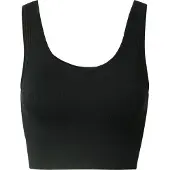 Moonchild Yoga Wear Soft Rib Seamless Crop Top - Black - L