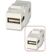 Lindy USB A to A Keystone, Valkoinen, USB A to A, USB A to A (60553)