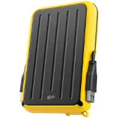 Silicon Power A66, 5 TB, 3.2 Gen 1 (3.1 Gen 1), Musta, Keltainen (SP050TBPHD66LS3Y)