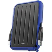 Silicon Power A66, 1 TB, 3.2 Gen 1 (3.1 Gen 1), Musta, Sininen (SP010TBPHD66SS3B)