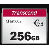 Transcend TS256GCFX602, 256 GB, CFast 2.0, MLC, 500 MB/s, 350 MB/s, Musta