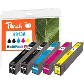 Peach PI300-939, Perusvärintuotto, Musta, Syaani, Magenta, Keltainen, 72 ml, 46 ml, 5 kpl, Monipakkaus