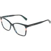 Longchamp LO2741 55/15/140 Raitapintaiset vihreät asetaattiset silmälasit Naisille LO2741