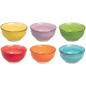 Studio Tavola Keraamiset kulhot Rainbow, 6 kpl