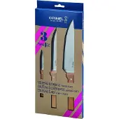 Opinel Trio Parrallèle OP001838, 3-piece knife set