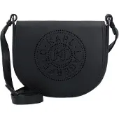Karl Lagerfeld Circle Crossbody-laukku Nahka 22 cm Musta