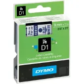 Dymo – D1, marking tape, 9mm, blue text on white tape, 7m - 40914 (S0720690)