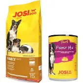 Josera JosiDog Family kuivaruoka tiineille nartuille ja pennuille, 15 kg