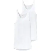 Schiesser Vests, 2-Pack, Double Rib, White - Original Classics - White - XL