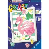 Ravensburger CreArt lapsille: Vaaleanpunainen flamingo