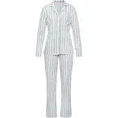 Vivance Pyjama 'Dreams' vaaleansininen / persikka / valkoinen