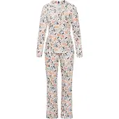 Vivance Pyjama vaaleansininen / vaaleanoranssi / musta / valkoinen