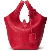 Ralph Lauren Polo Play Leather Small Tote & Crossbody - Red - ONE SIZE