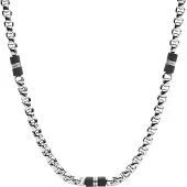 Fossil Ketju 'JF03314040' musta / hopea