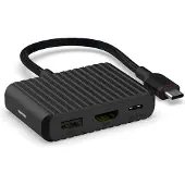 Unisynk 3 Port USB-C hubi (musta)