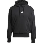 Adidas Urheilullinen collegepaita 'Essentials Feelcozy' musta / valkoinen