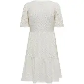 JDY Jdycarla Cathinka S/S Dress Jrs Noos - White - XS