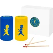 Solstickan Design - Tulitikut Lahjapakkaus 2 kpl Keltainen/Sininen