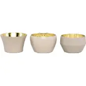 Skultuna - Kin Kynttilälyhty 3 kpl Beige