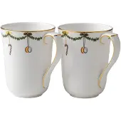 Royal Copenhagen - Star Fluted Christmas Muki 36 cl 2 kpl