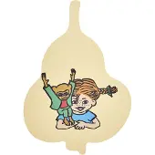 Muurla Pippi Chop & Serve leikkuulauta 21x30 c Hedelmät