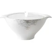 ROYAL PORCELAIN - Angelina Platinum Kansi 23 cm Valkoinen