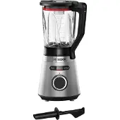 Bosch Serie 4 MMB6382M, Pöydällä pidettävä tehosekoitin, Jäänmurskaus, 1 m, 1200 W, Musta, Ruostumaton teräs