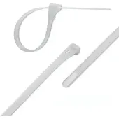 Qoltec Sidontaliinat klipsit uudelleenkäytettävät/uudelleenkäytettävät 7.2*450mm nylon66 uv valkoinen