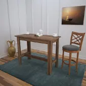 Skye Decor Ruokapöytä Barra, ruskea