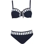 Sunflair Bikini laivastonsininen / valkoinen