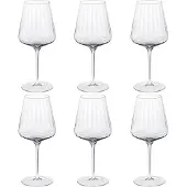 Georg Jensen Bernadotte punaviinilasi, 6 kpl