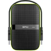Silicon Power Armor A60, 4 TB, 2.5", 3.2 Gen 1 (3.1 Gen 1), Musta, Vihreä (SP040TBPHDA60S3K)