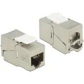 DeLOCK 86179 RJ45-LSA Category 6A suojattu - Keystone-moduuli, metalli, valkoinen