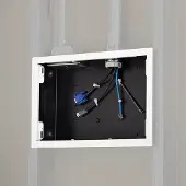 Chief Proximity In-Wall Storage Box with Flange - White - Max 4.54 kg - recommended for