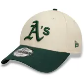 New Era Lippalakki '9FORTY OAKATH' vaaleabeige / tummanvihreä