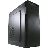 LC-Power 7038B, Midi Tower, PC, Musta, ATX, mikro ATX, Mini-ITX, Metalli, 14,5 cm (LC-7038B-ON)