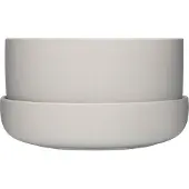 Iittala Nappula ruukku + aluslautanen 24x13 cm, vaaleanharmaa